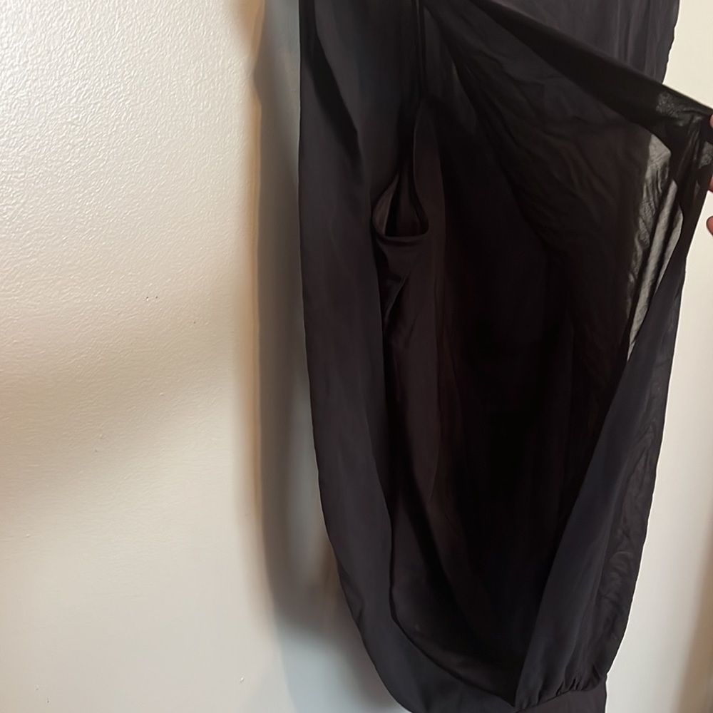 Zara Basic Black Blouse Spaghetti Strap With Shee… - image 7